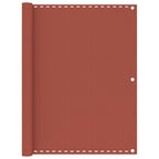 Vidaxl balkonscherm 120x500 cm hdpe terracotta