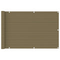 VidaXL Balkonscherm 90x500 cm HDPE taupe
