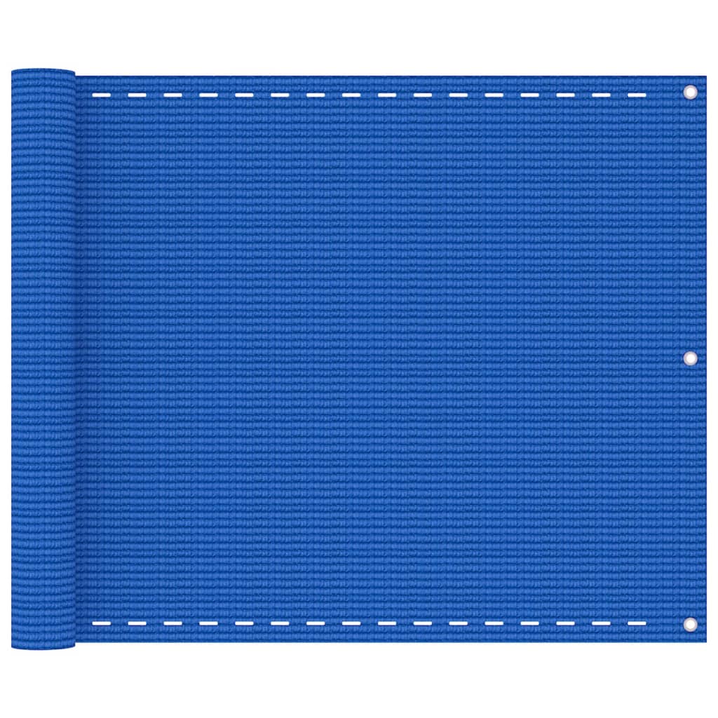 VidaXL Balkonscherm 75x600 cm HDPE blauw