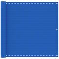 VidaXL Balkonscherm 90x600 cm HDPE blauw