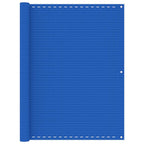 Vidaxl balkonscherm 120x500 cm hdpe blauw