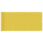 Vidaxl balkonscherm 75x500 cm hdpe geel