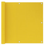 Vidaxl balkonscherm 90x300 cm hdpe geel
