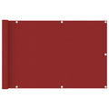 Vidaxl balkonscherm 90x400 cm hdpe rood