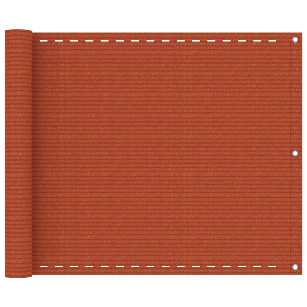 Vidaxl balkonscherm 75x400 cm hdpe oranje