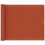 Vidaxl balkonscherm 75x400 cm hdpe oranje