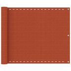 Vidaxl balkonscherm 75x500 cm hdpe oranje