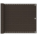 VidaXL Balkonscherm 75x500 cm HDPE bruin