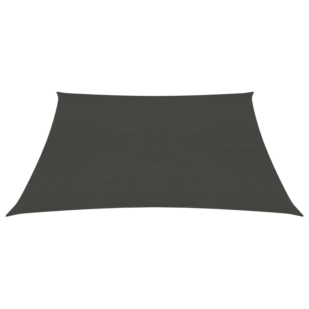 Vidaxl zonnezeil 160 g m² 4,5x4,5 m hdpe antracietkleurig