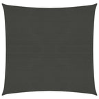 Vidaxl zonnezeil 160 g m² 6x6 m hdpe antracietkleurig