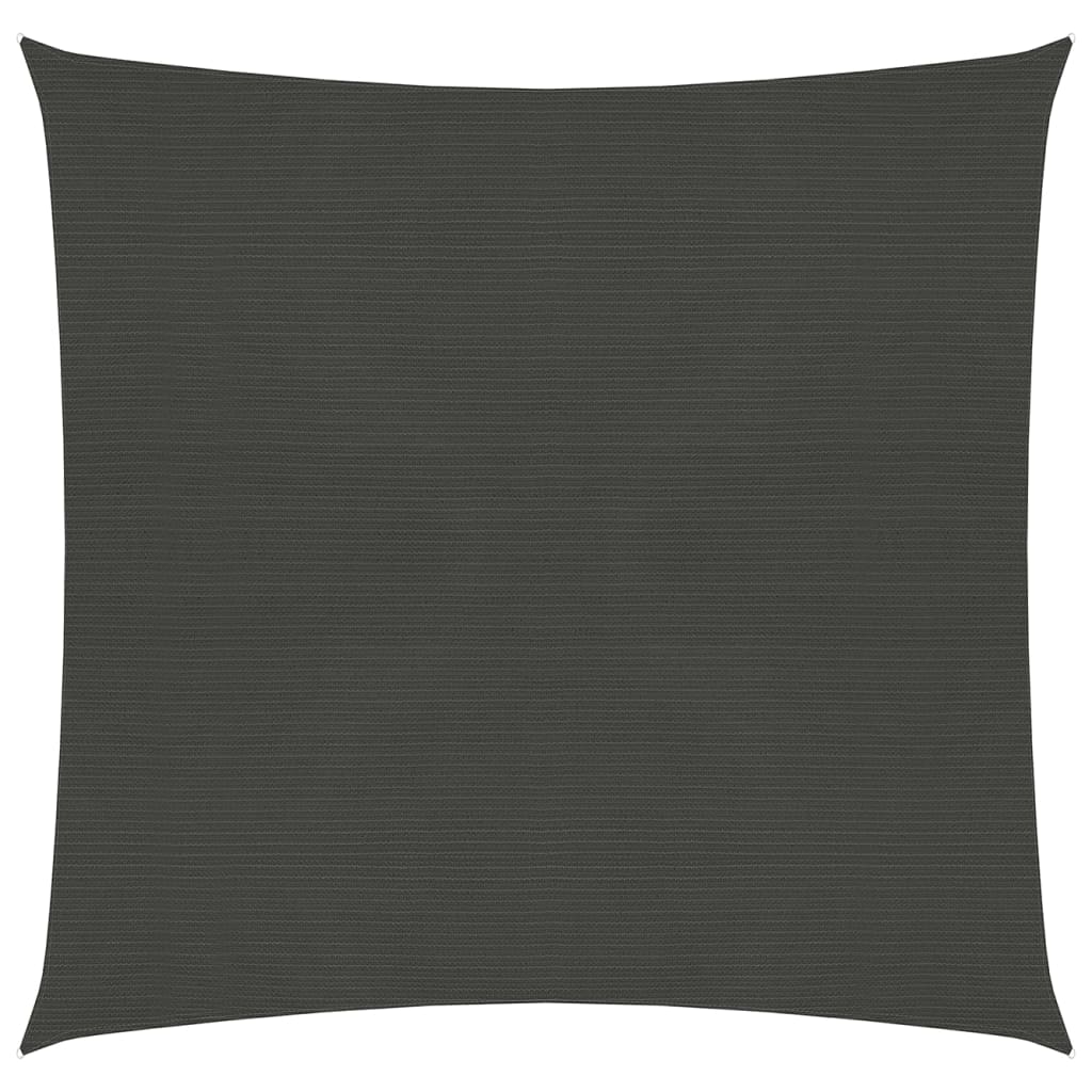 Vidaxl zonnezeil 160 g m² 6x6 m hdpe antracietkleurig