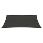 Vidaxl zonnezeil 160 g m² 2,5x3 m hdpe antracietkleurig