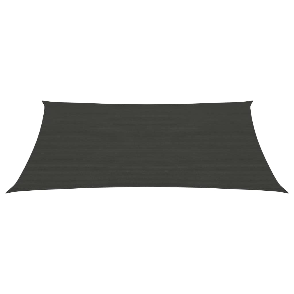 Vidaxl zonnezeil 160 g m² 2,5x3 m hdpe antracietkleurig