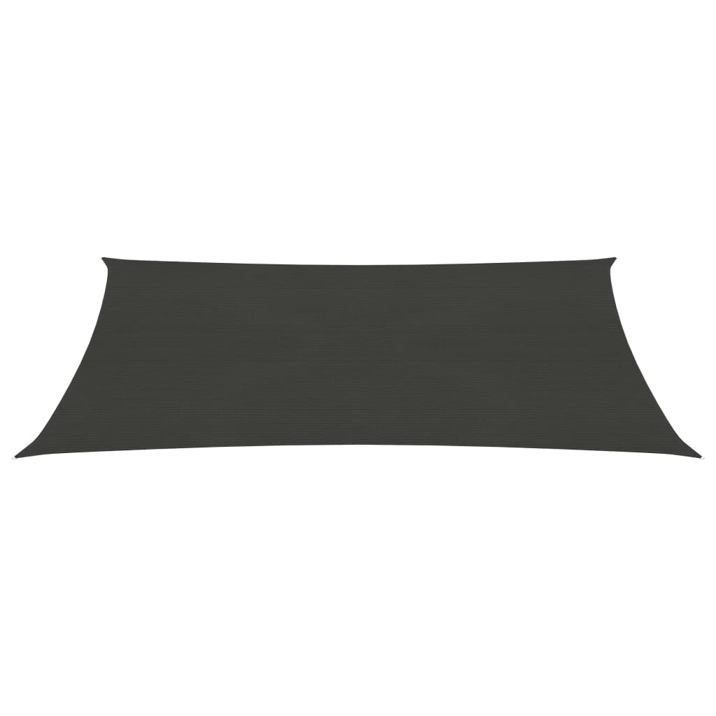 Vidaxl zonnezeil 160 g m² 3x4 m hdpe antracietkleurig
