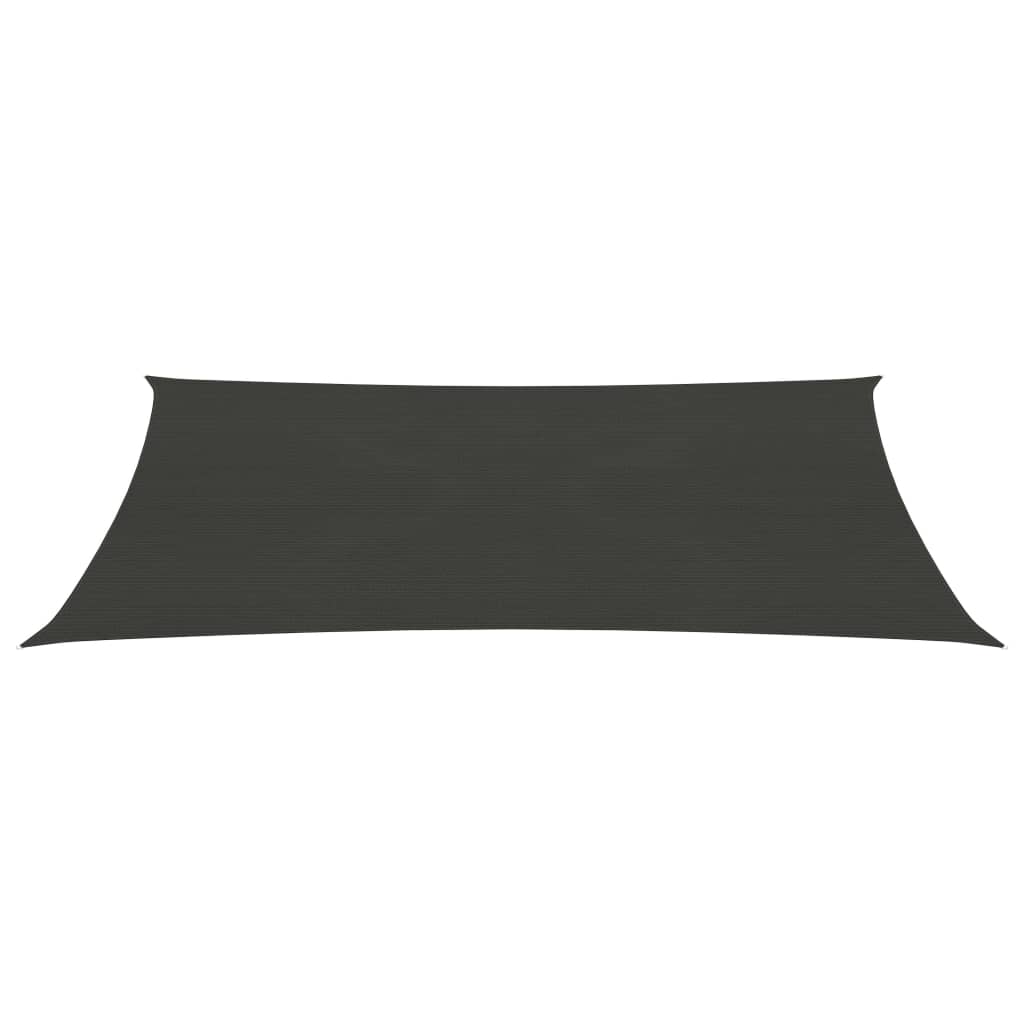 Vidaxl zonnezeil 160 g m² 3x5 m hdpe antracietkleurig