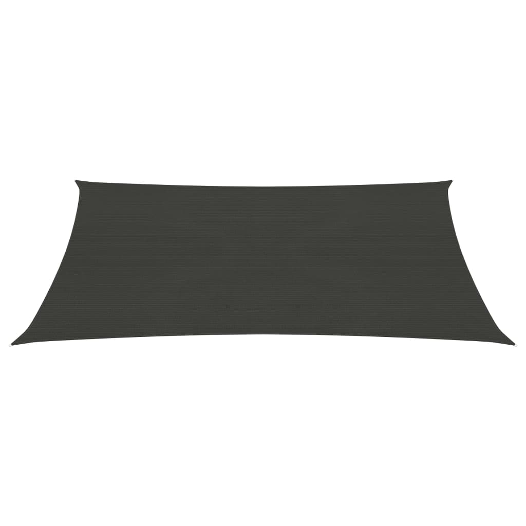 Vidaxl zonnezeil 160 g m² 4x5 m hdpe antracietkleurig