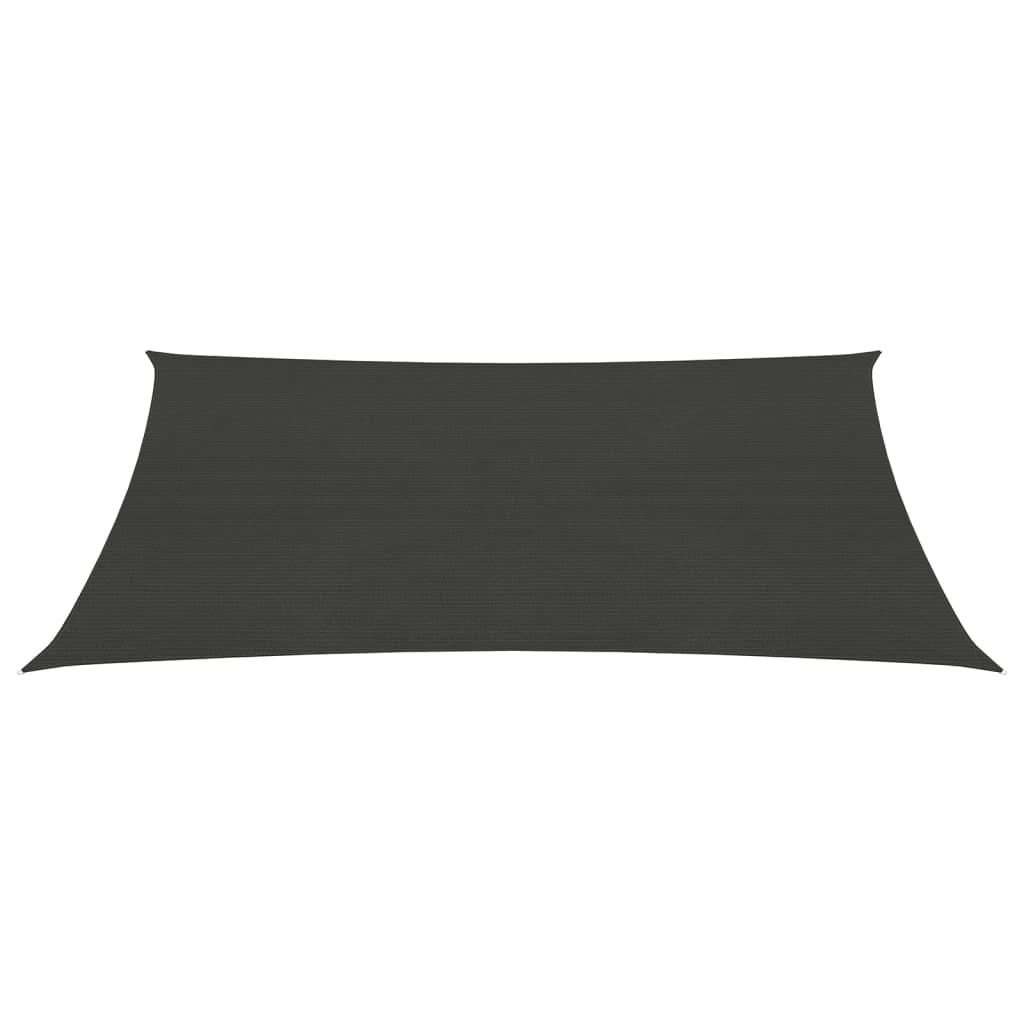 Vidaxl zonnezeil 160 g m² 5x6 m hdpe antracietkleurig