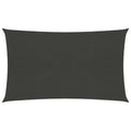 Vidaxl zonnezeil 160 g m² 5x8 m hdpe antracietkleurig