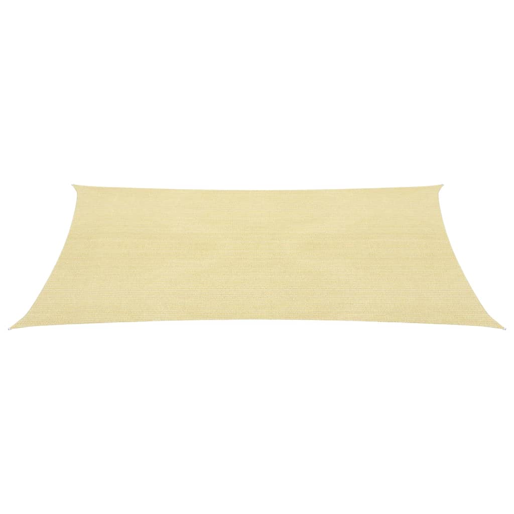 Vidaxl zonnezeil 160 g m² 2,5x2,5 m hdpe beige