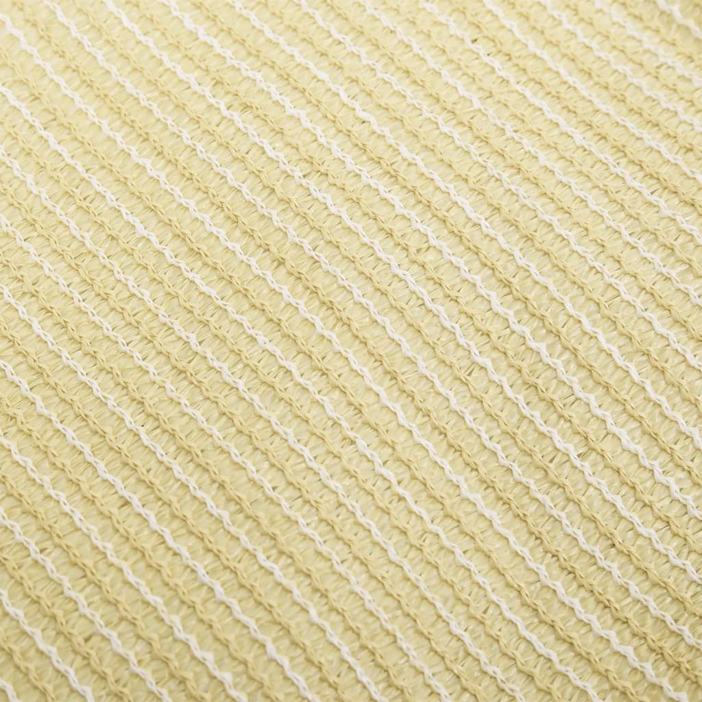 Vidaxl zonnezeil 160 g m² 6x6 m hdpe beige