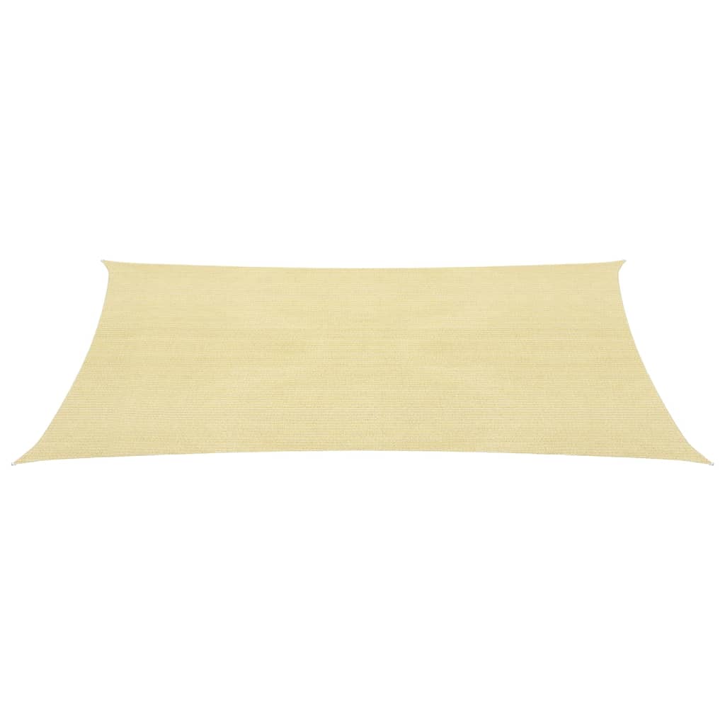Vidaxl zonnezeil 160 g m² 2,5x3,5 m hdpe beige
