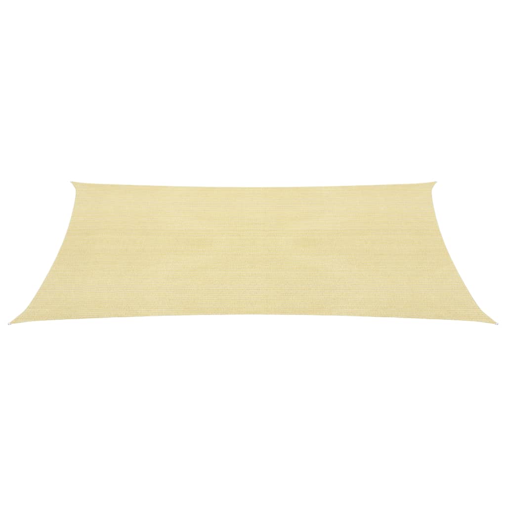Vidaxl zonnezeil 160 g m² 3x4 m hdpe beige