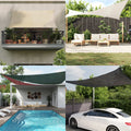 Vidaxl zonnezeil 160 g m² 4x5x5 m hdpe beige