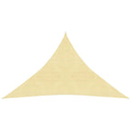 Vidaxl zonnezeil 160 g m² 5x5x6 m hdpe beige