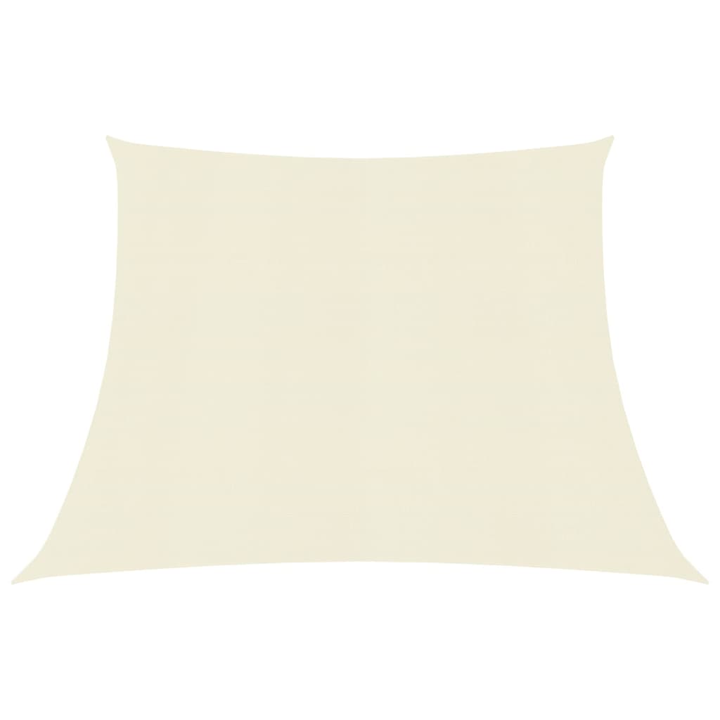 Vidaxl zonnezeil 160 g m² 4 5x4 m hdpe crèmekleurig