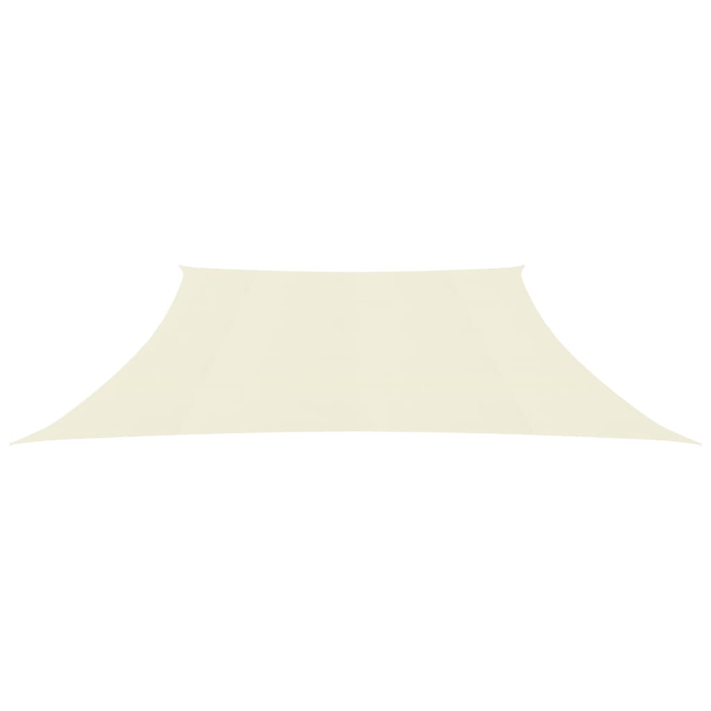 Vidaxl zonnezeil 160 g m² 4 5x4 m hdpe crèmekleurig