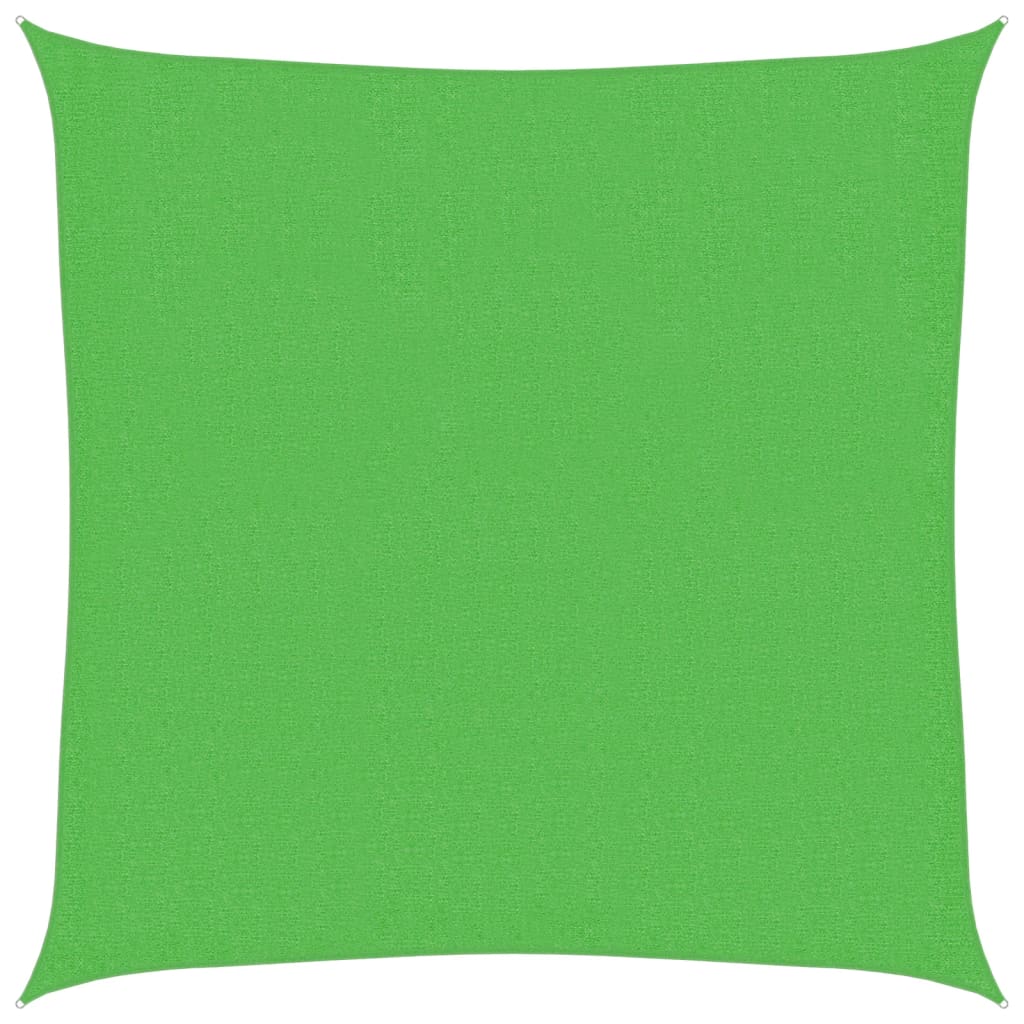 Vidaxl zonnezeil 160 g m² 2x2 m hdpe lichtgroen