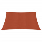 Vidaxl zonnezeil 160 g m² vierkant 3,6x3,6 m hdpe terracottakleurig