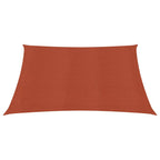 Vidaxl zonnezeil 160 g m² 6x6 m hdpe terracottakleurig