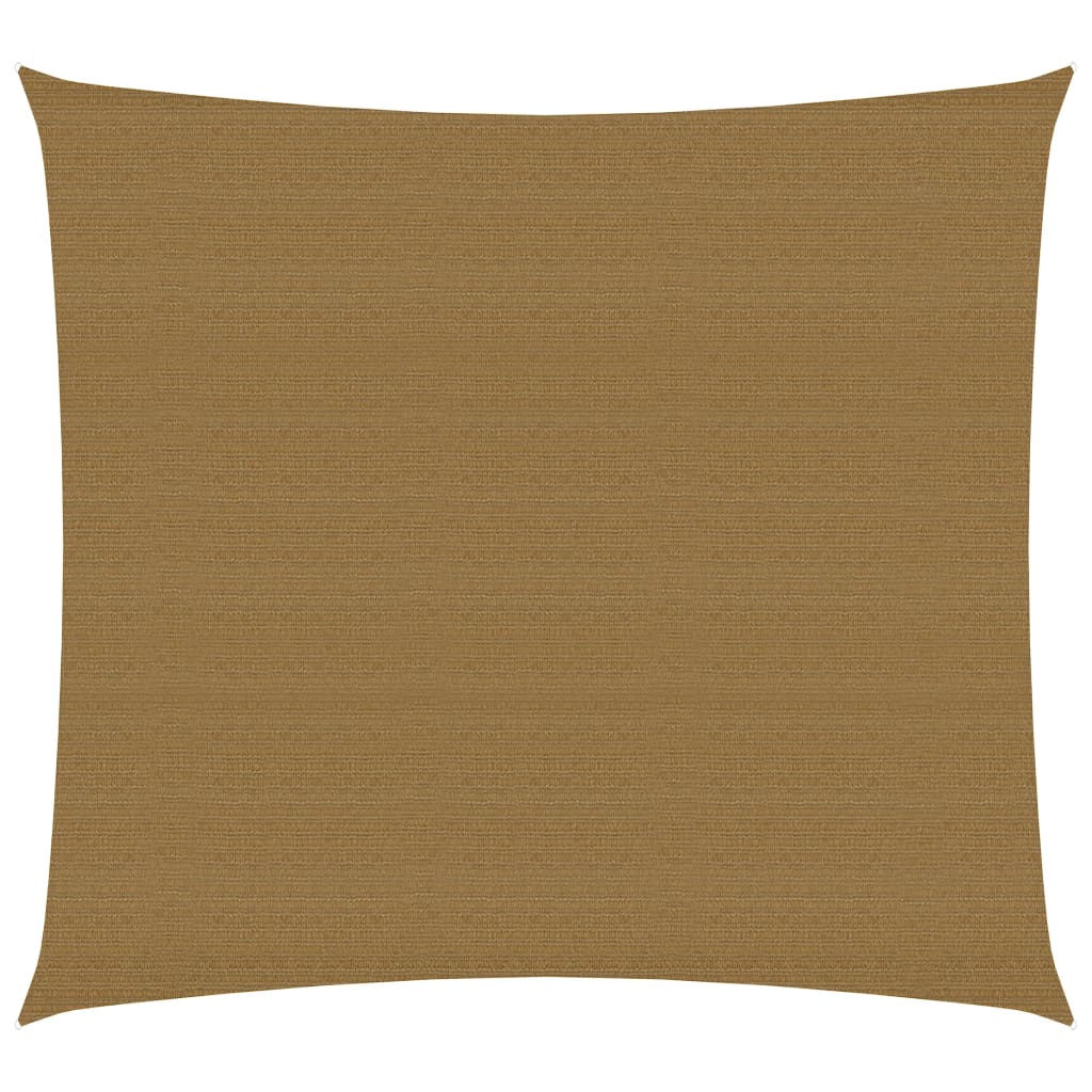 VidaXL Zonnezeil 160 g m² 3,6x3,6 m HDPE taupe