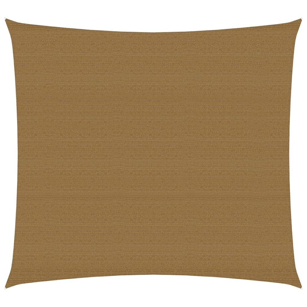 VidaXL Zonnezeil 160 g m² 6x6 m HDPE taupe