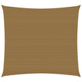 VidaXL Zonnezeil 160 g m² 7x7 m HDPE taupe