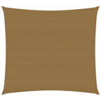 VidaXL Zonnezeil 160 g m² 7x7 m HDPE taupe
