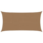 Vidaxl zonnezeil 160 g m² 2x3,5 m hdpe taupe