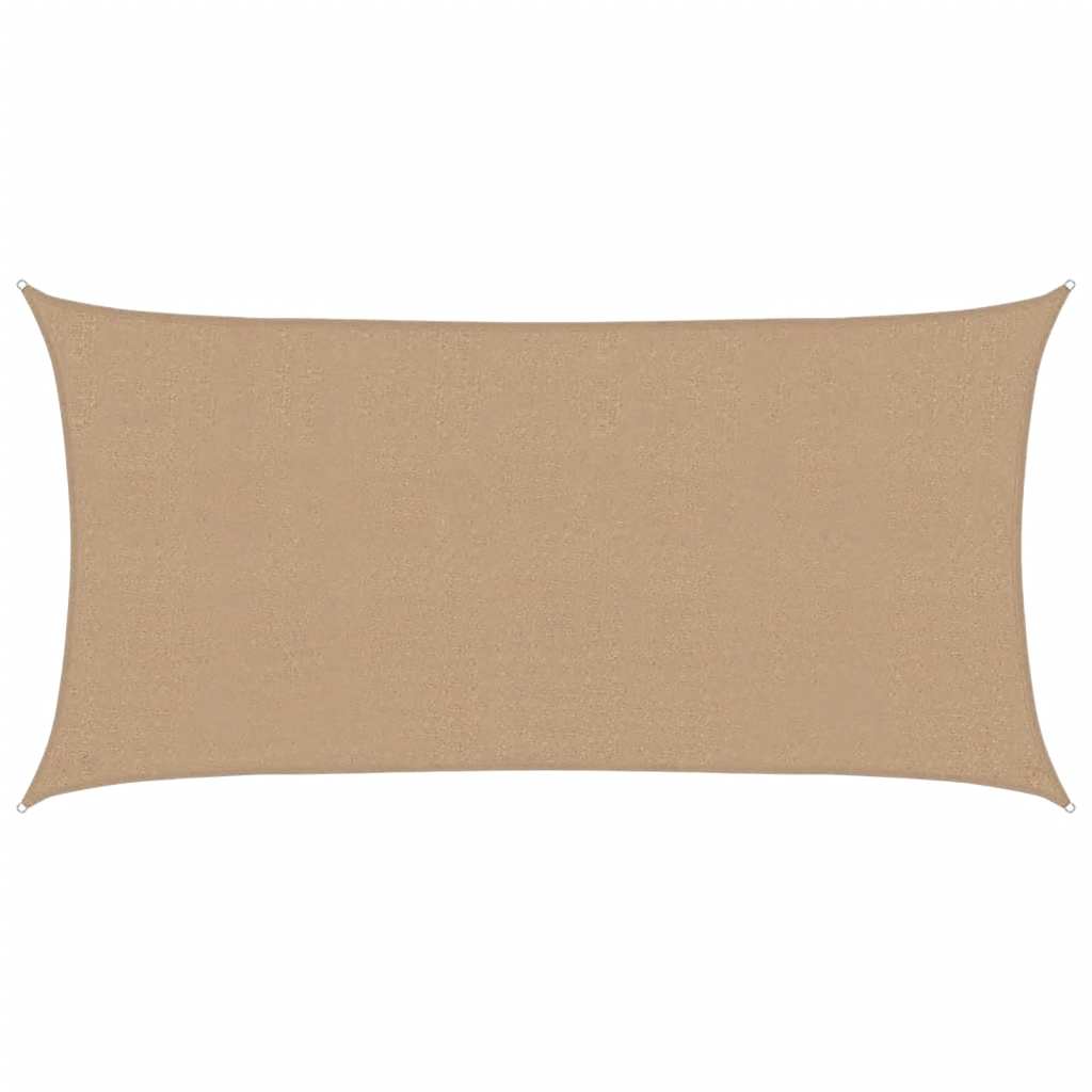 Vidaxl zonnezeil 160 g m² 2x4 m hdpe taupe