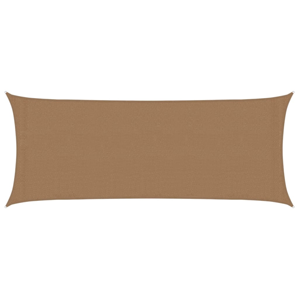 Vidaxl zonnezeil 160 g m² 2x5 m hdpe taupe