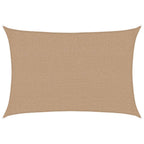 Vidaxl zonnezeil 160 g m² 2,5x4 m hdpe taupe