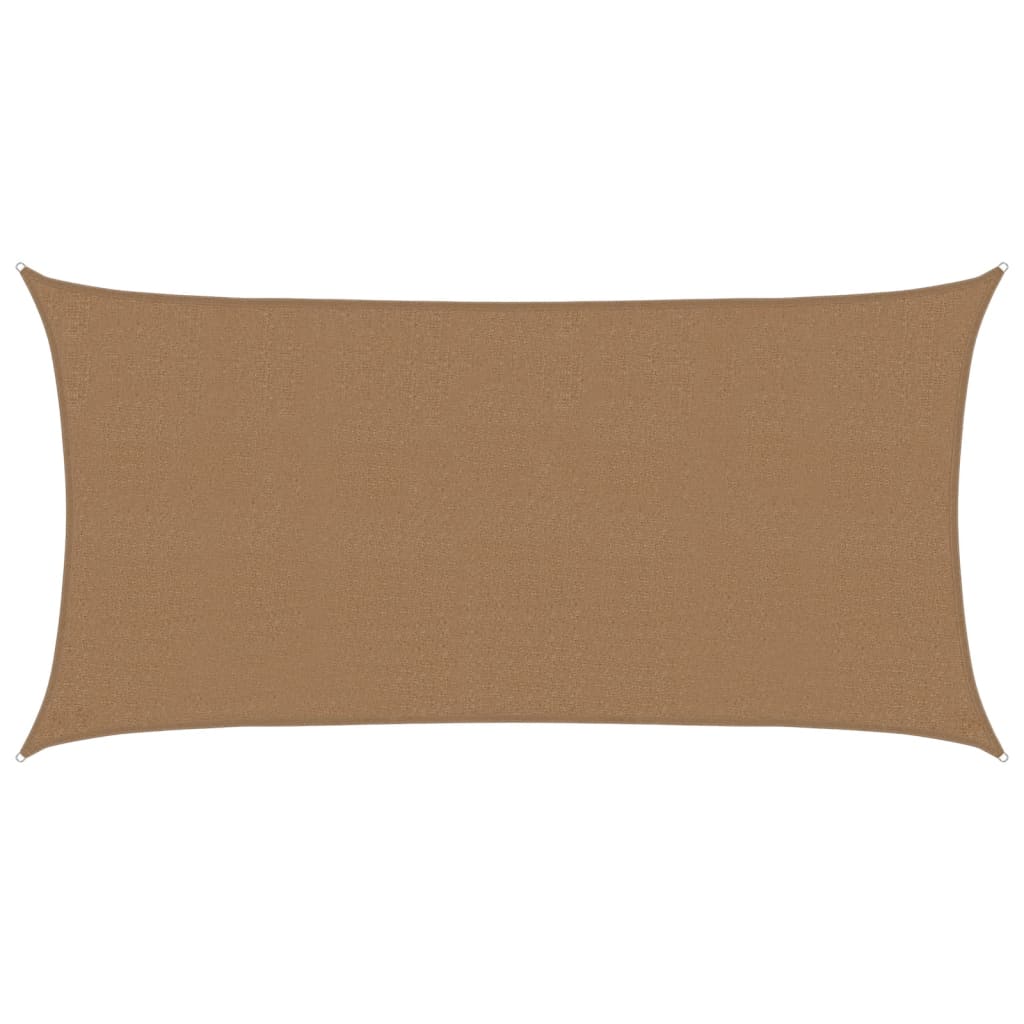Vidaxl zonnezeil 160 g m² 2,5x4,5 m hdpe taupe