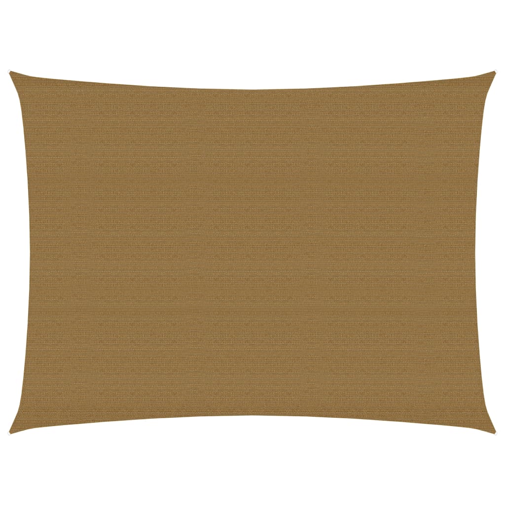 Vidaxl zonnezeil 160 g m² 3x4 m hdpe taupe