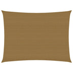 Vidaxl zonnezeil 160 g m² 3x4 m hdpe taupe