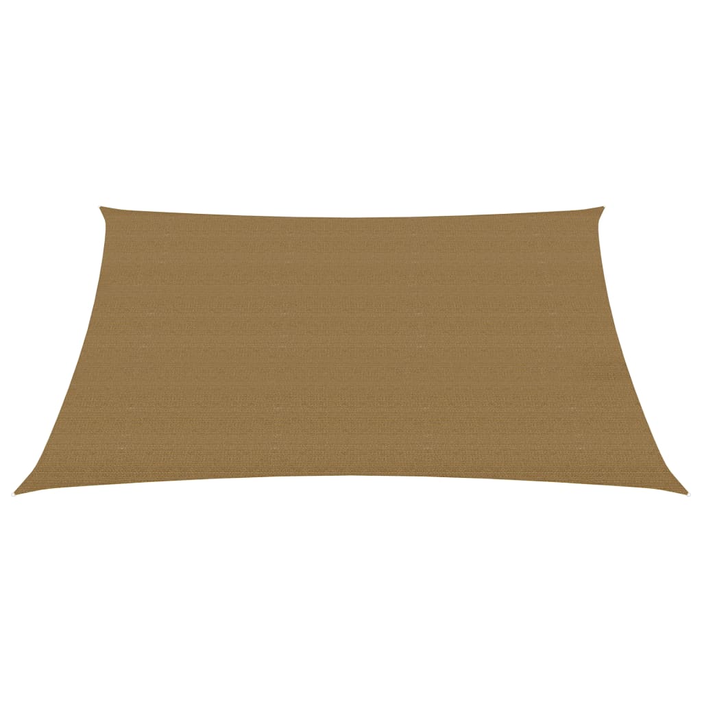 Vidaxl zonnezeil 160 g m² 3x4 m hdpe taupe