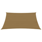 Vidaxl zonnezeil 160 g m² 3x4 m hdpe taupe
