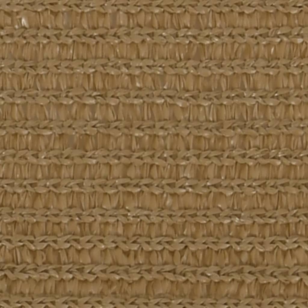 Vidaxl zonnezeil 160 g m² 3x4 m hdpe taupe