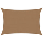 Vidaxl zonnezeil 160 g m² 3x4,5 m hdpe taupe