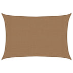 Vidaxl zonnezeil 160 g m² 3x5 m hdpe taupe