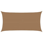 Vidaxl zonnezeil 160 g m² 3x6 m hdpe taupe